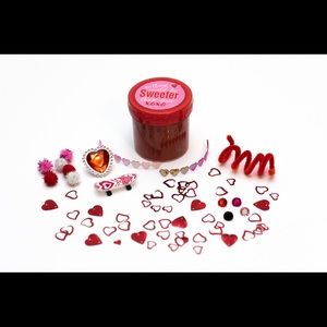 Valentine sensory jar homemade non toxic play dough